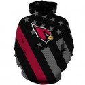 Arizona Cardinals 3D Hoodie National Flag