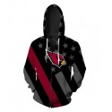 Arizona Cardinals 3D Hoodie National Flag