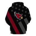 Arizona Cardinals 3D Hoodie National Flag