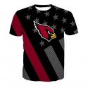 Arizona Cardinals 3D T-shirt National Flag