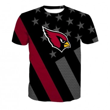 Arizona Cardinals 3D T-shirt National Flag
