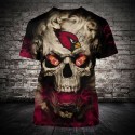 Arizona Cardinals Skull 3D T-shirt