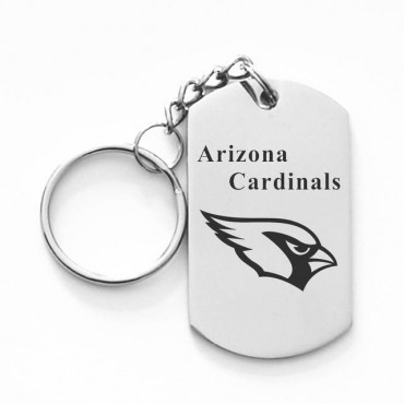 Arizona Cardinals Titanium Steel Keychain