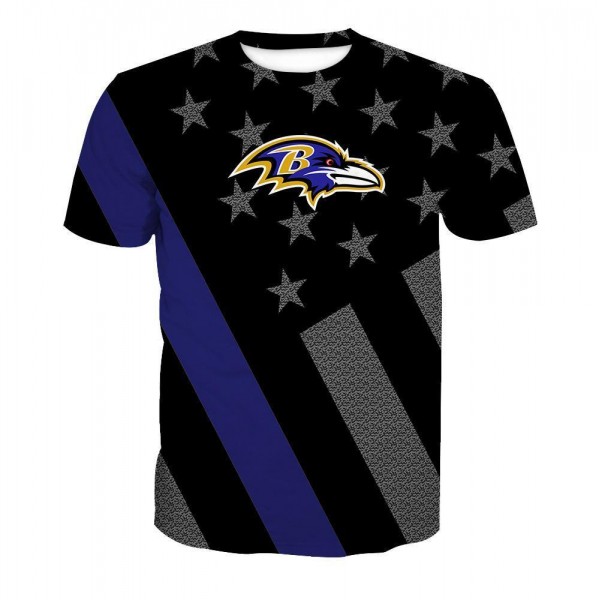 Baltimore Ravens 3D Flag T-shirt