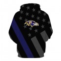 Baltimore Ravens 3D Hoodie Flag Sweatshirt