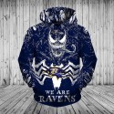 Baltimore Ravens 3D Hoodie Horror Movie Venom