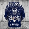 Baltimore Ravens 3D Hoodie Horror Movie Venom