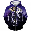 Baltimore Ravens 3D Hoodie Horror Sweatshirt