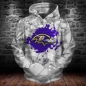 Baltimore Ravens 3D Hoodie Ice Sweatshirts