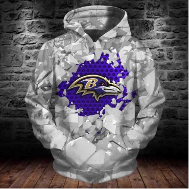 Baltimore Ravens 3D Hoodie Ice Sweatshirts
