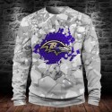 Baltimore Ravens 3D Hoodie Ice Sweatshirts