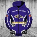 Baltimore Ravens 3D Hoodie Sweatshirts