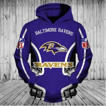 Baltimore Ravens 3D Hoodie Sweatshirts