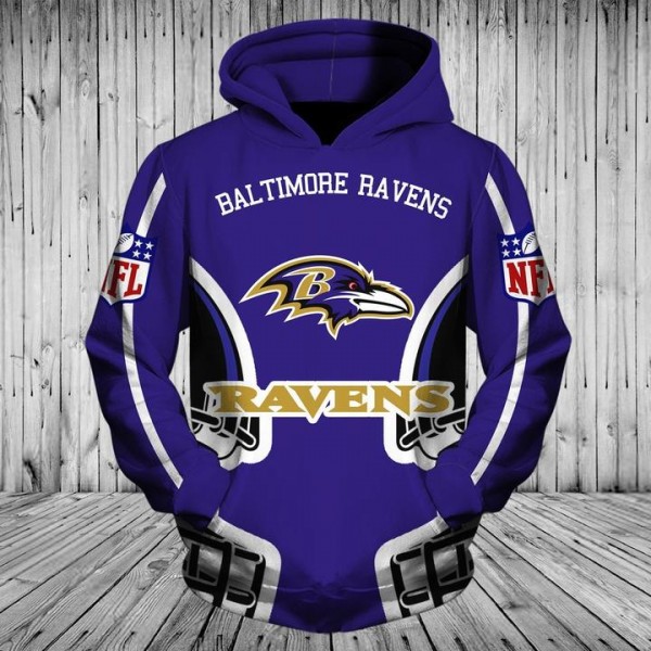 Baltimore Ravens 3D Hoodie Sweatshirts