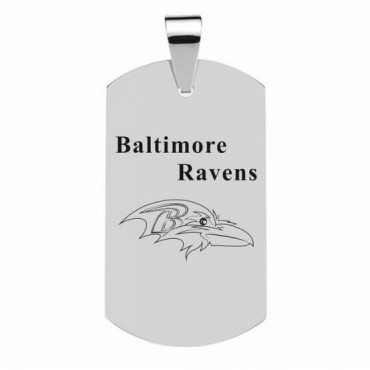 Baltimore Ravens Titanium Steel Dog Tag