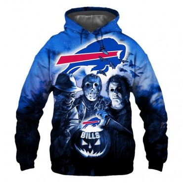 Buffalo Bills 3D Hoodie Horror Sweatshirt