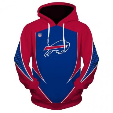 Buffalo Bills 3D Hoodie Pullover