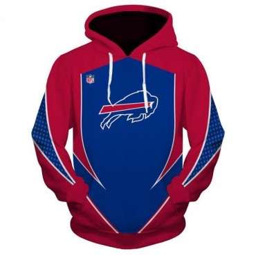 Buffalo Bills 3D Hoodie Pullover