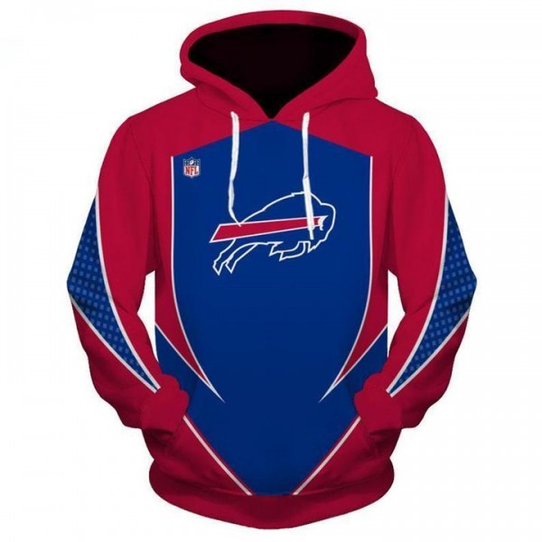 Buffalo Bills 3D Hoodie Pullover