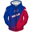 Buffalo Bills 3D Hoodie Red Blue Sweatshirt