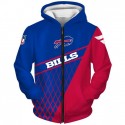 Buffalo Bills 3D Hoodie Red Blue Sweatshirt