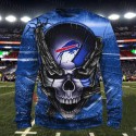 Buffalo Bills 3D Hoodie Skull Sweatshirt