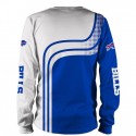 Buffalo Bills 3D Hoodie White Blue Jacket