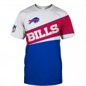 Buffalo Bills 3D Hoodie White Blue Sweatshirt