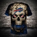 Buffalo Bills 3D T-shirt Skull