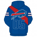 Buffalo Bills Awesome 3D Hoodie Blue Pullover