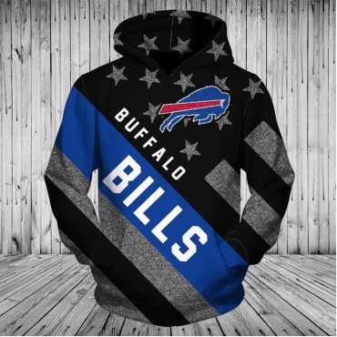 Buffalo Bills Hoodie 3D Flag Sweatshirt