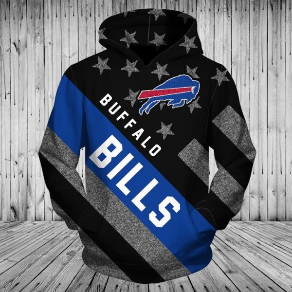 Buffalo Bills Hoodie 3D Flag Sweatshirt