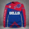 Buffalo Bills Hoodie Printed 3D Red Blue