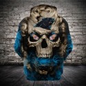 Carolina Panthers 3D Hoodie Skull