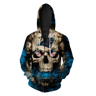 Carolina Panthers 3D Zip Hoodie