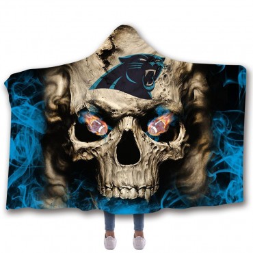Carolina Panthers Classic 3D Hooded Blanket