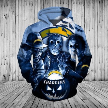 Chargers 3D Hoodie 3 Men Halloween