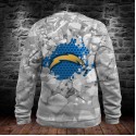 Chargers Hoodie 3D Ice