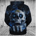 Chargers Hoodie 3D Sky Skull