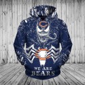 Chicago Bears 3D Hoodie Horror Movie Venom