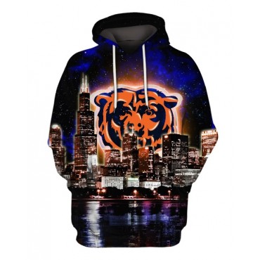 Chicago Bears 3D Hoodie Sweatshirt