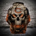 Chicago Bears 3D Hoodie Unique Skull