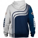 Chicago Bears 3D Hoodie White Blue Sweatshirt