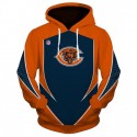 Chicago Bears 3D Hoodie Yellow Jacket