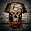 Chicago Bears 3D T-shirt Hot Skull