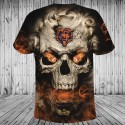 Chicago Bears 3D T-shirt Skull