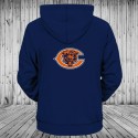 Chicago Bears Hoodie 3D Blue