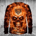 Chicago Bears Hoodie 3D Fire