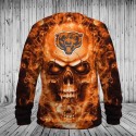 Chicago Bears Hoodie 3D Fire