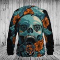 Chicago Bears Hoodie 3D Flowers